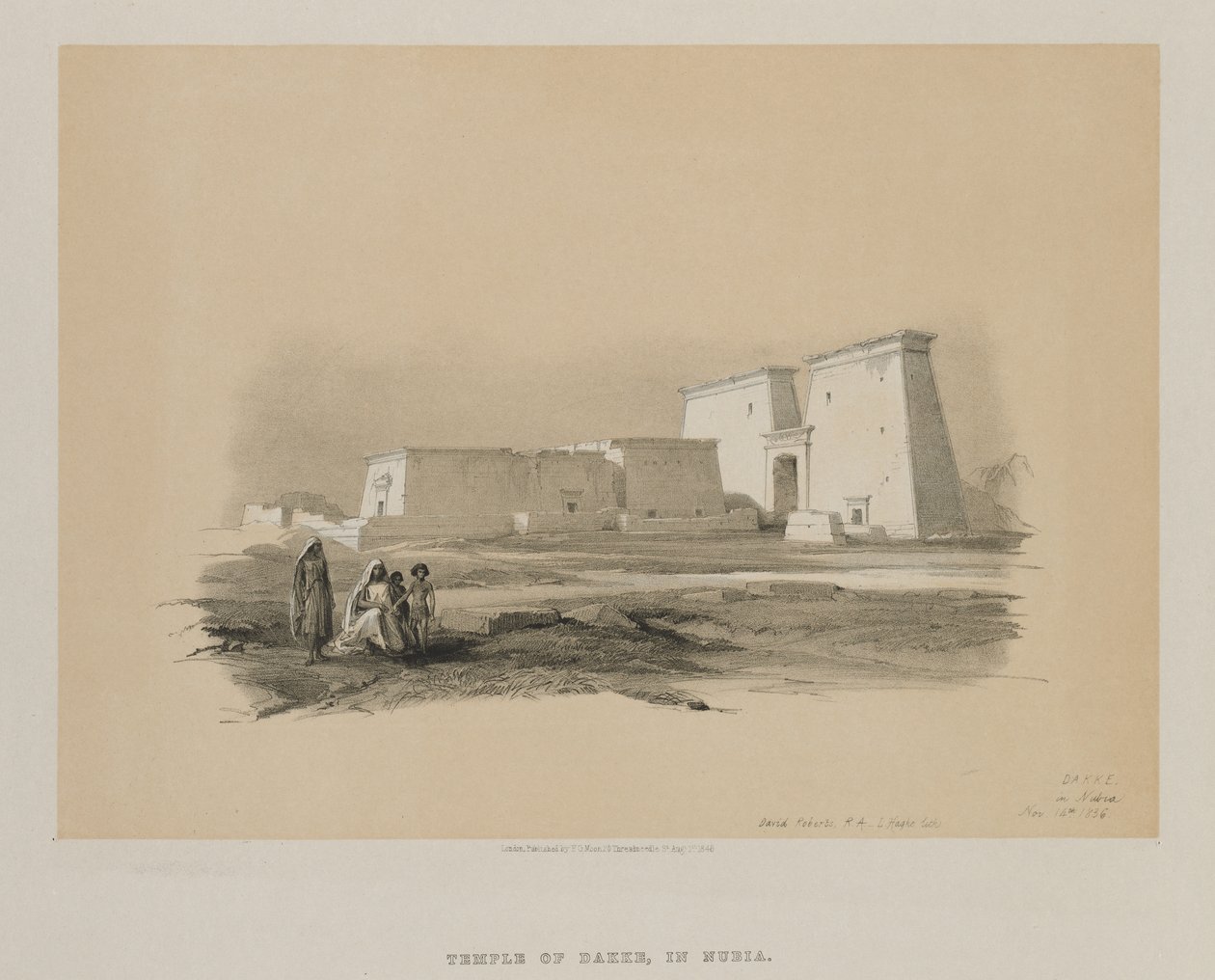 मिस्र और नूबिया, वॉल्यूम I: डबके, नूबिया में, 1846। द्वारा लुई हागे