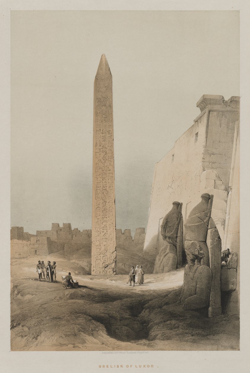 मिस्र और नूबिया, वॉल्यूम I: लक्सर, 1846। द्वारा लुई हागे