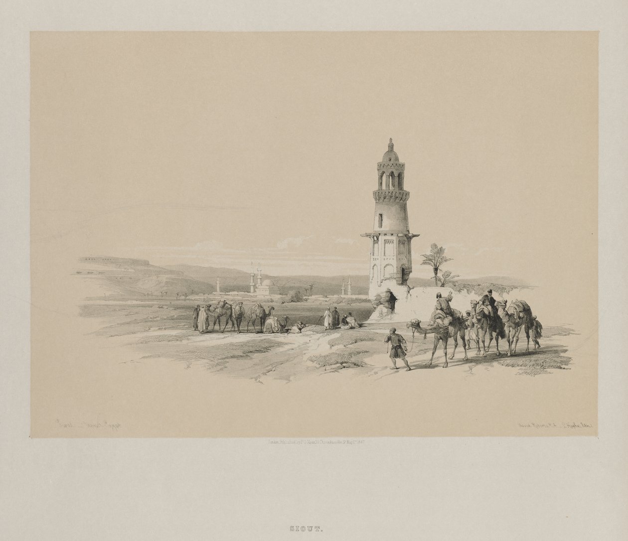 मिस्र और नूबिया, आयतन I: सियोट - ऊपरी मिस्र, 1847। द्वारा लुई हागे