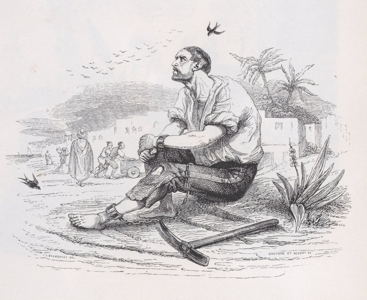 द कम्प्लीट वर्क्स ऑफ बेयरेंजर से द स्वैलोज़, 1836। निर्माता: लुई-हेनरी ब्रेविएर, सीज़र-अगस्टे हेबर्ट। द्वारा लुई हेनरी ब्रेविएर, सीजर अगस्टे हेबर्टे