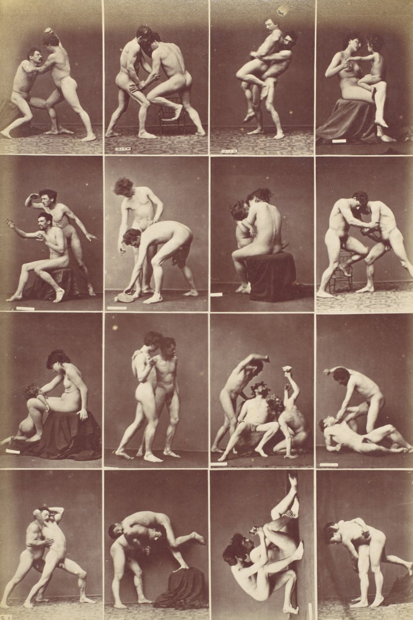 अध्ययन-मुद्राओं का एल्बम, सीए। 1880. द्वारा लुई इगौट