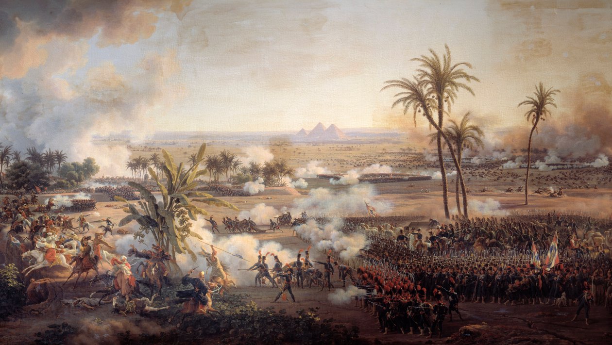 मिस्र का अभियान (अभियान) (1798-1801): "” पिरामिड की लड़ाई, 21 जुलाई द्वारा लुई लेज्यून