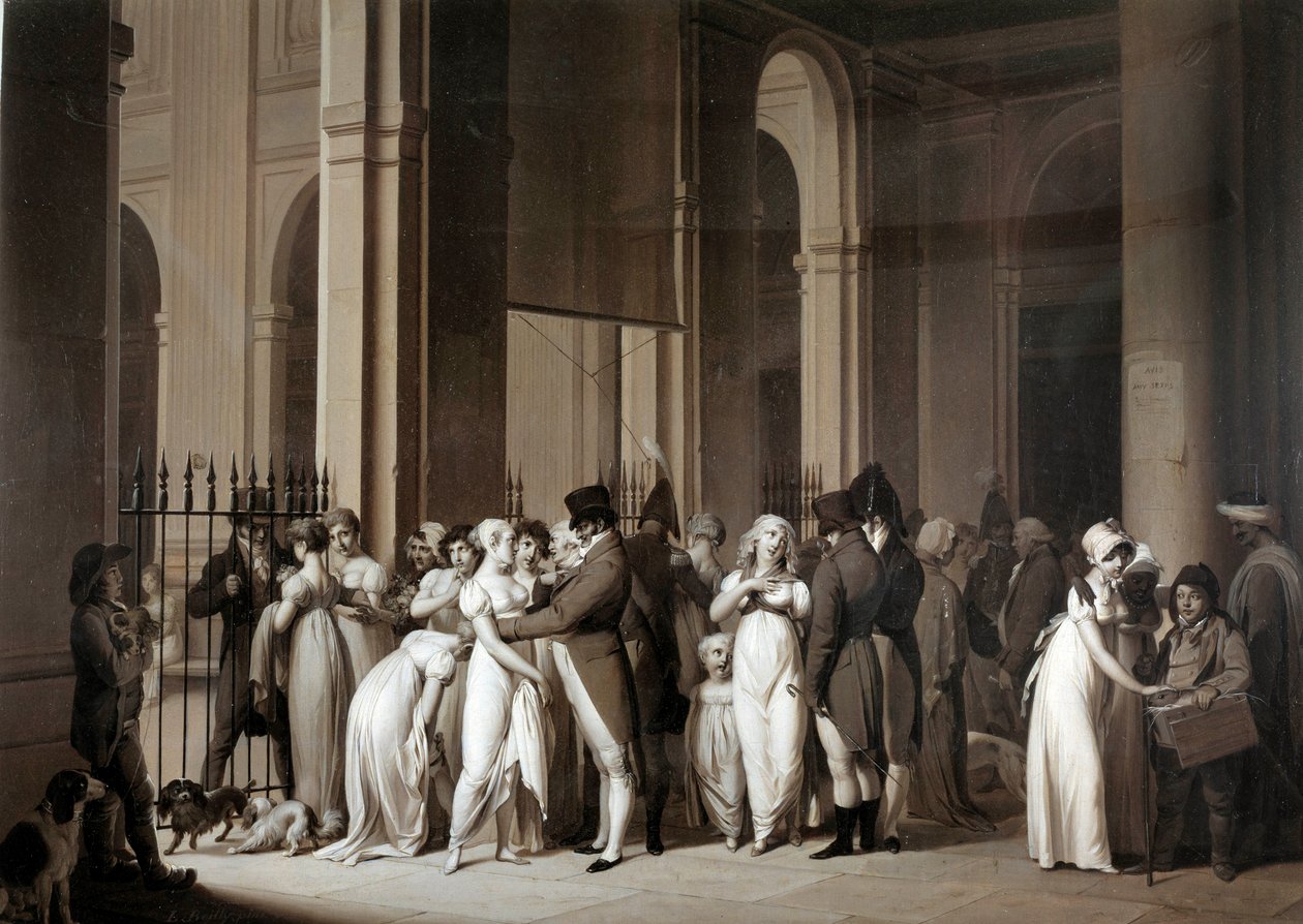 रॉयल पैलेस की गैलरी। लुई लियोपोल्ड बोइली द्वारा ड्राइंग (1761 - 1845) द्वारा लुई लियोपोल्ड बोइली