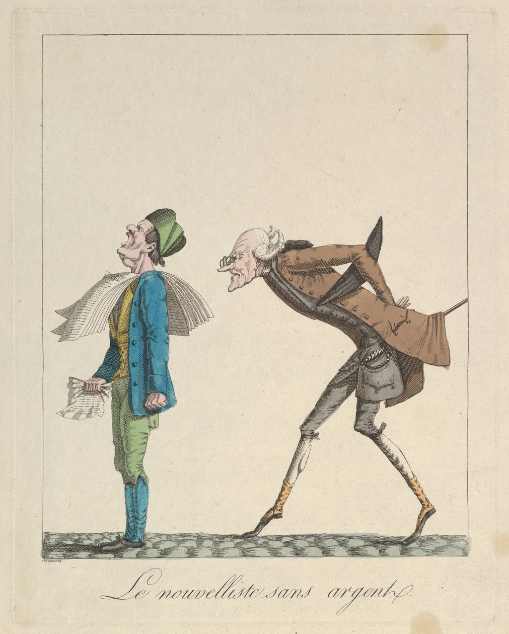 ले नोवेलिस्ट सं अर्जेंटीना, 1814। द्वारा लुई मालेउवरे