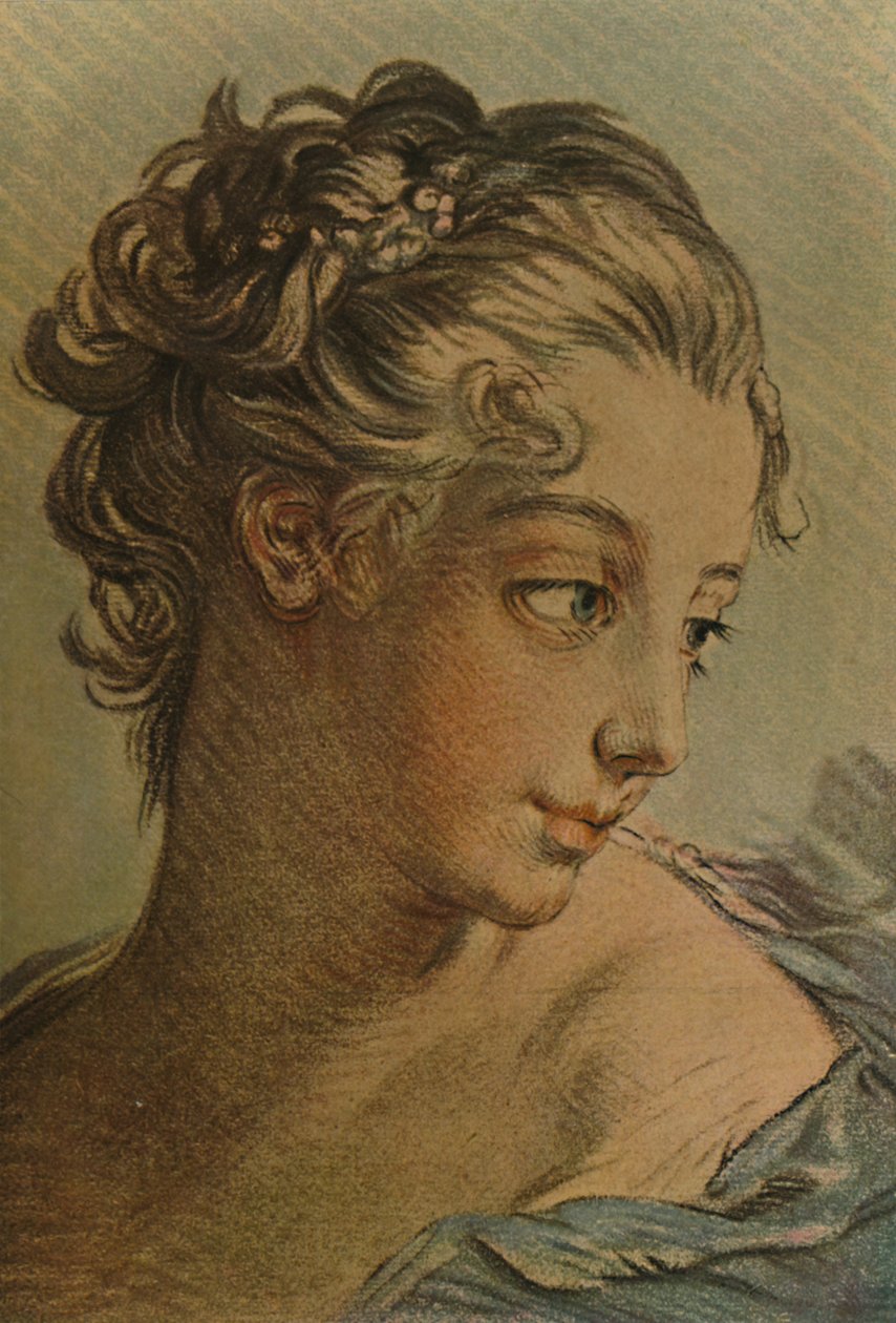 La Tete DUne Jeune Fille, A Young Girl के प्रमुख, c1760-1790, 1913 द्वारा लुई मारिन बोनट