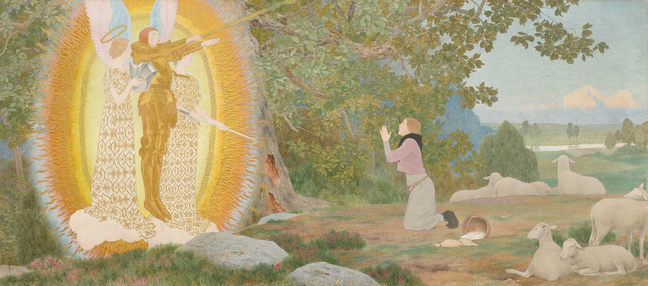 दृष्टि और प्रेरणा (जोन ऑफ आर्क श्रृंखला: I) द्वारा लुई मौरिस बाउटेट डी मोनवेल