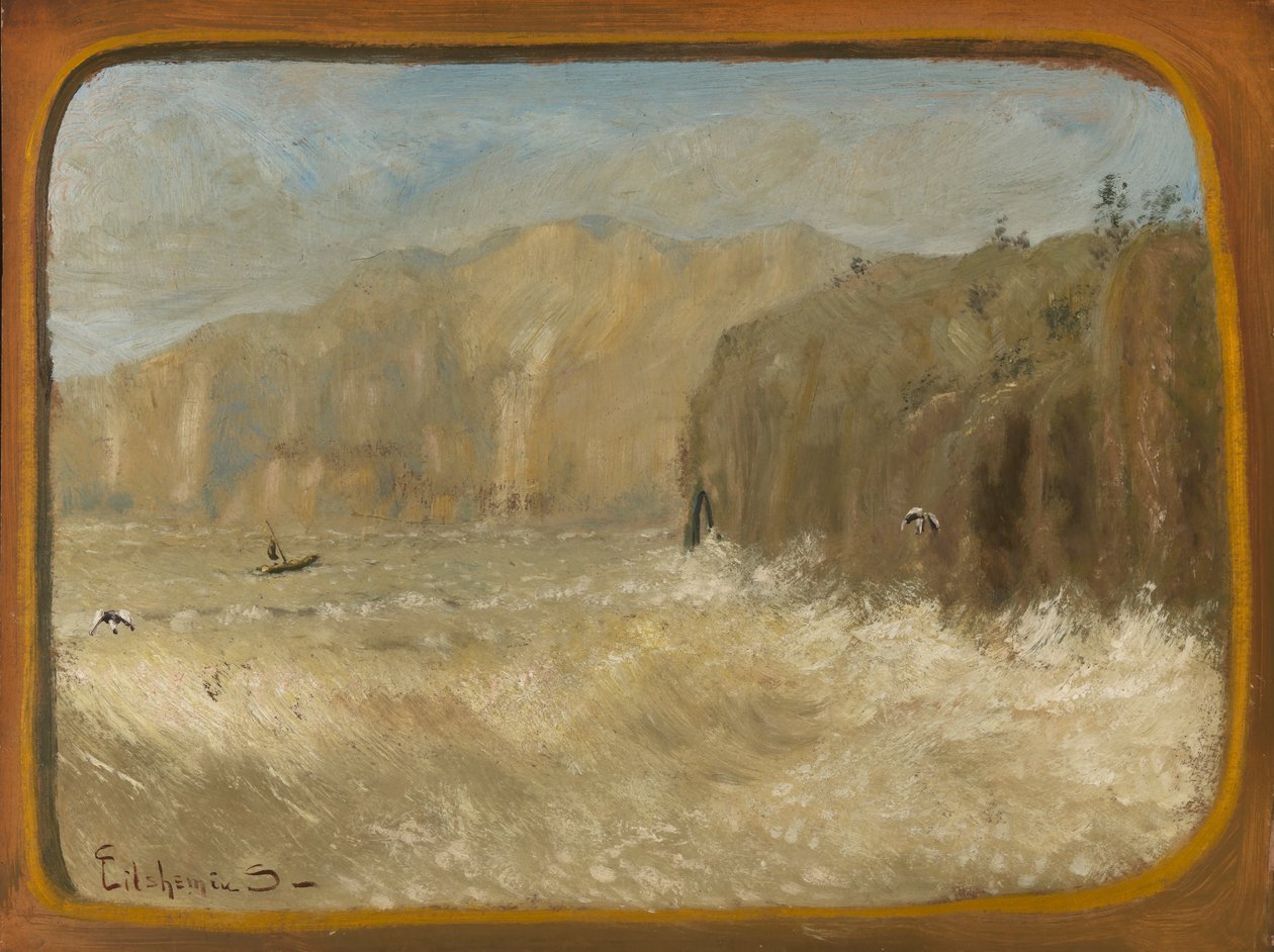 टू गल्स एंड क्लिफ्स, ca. 1913-1921। द्वारा लुई मिशेल एल्सहेमियस