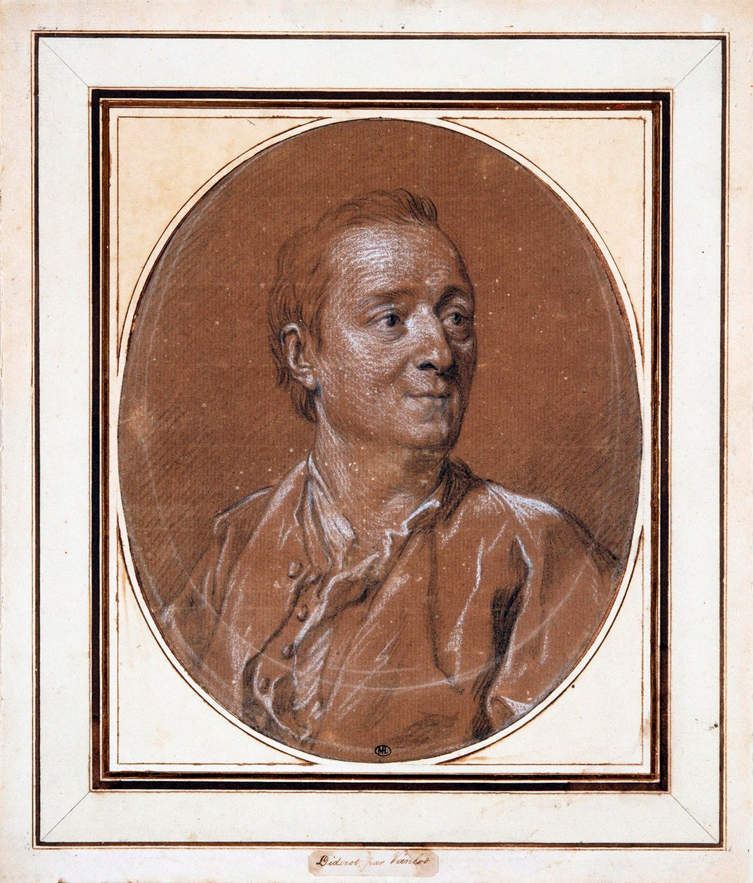 डेनिस डिडरोट का पोर्ट्रेट 1713-1784, 1767। द्वारा लुई मिशेल वान लू