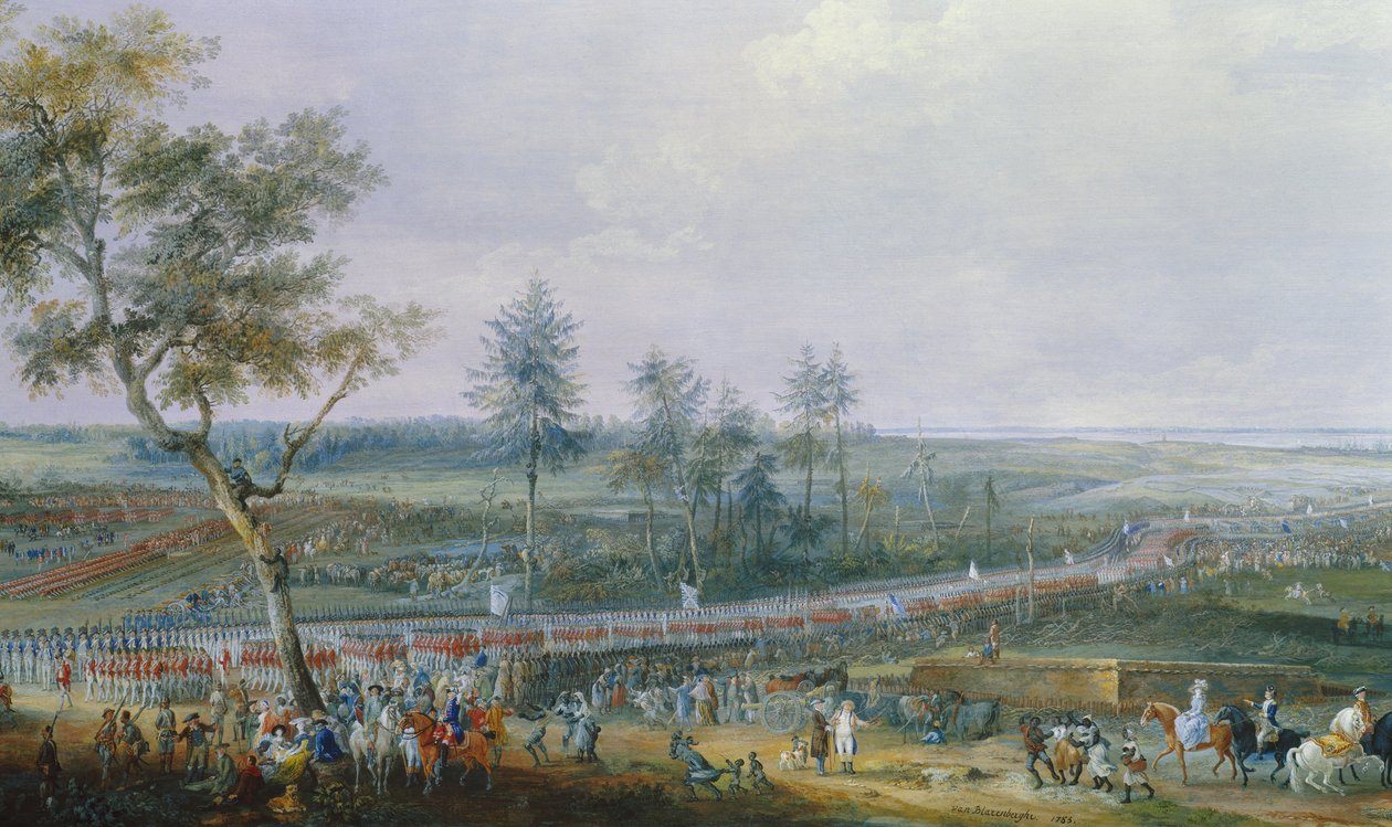 टेकन ऑफ़ यॉर्कटाउन, वर्जीनिया, 19 अक्टूबर, 1781, द्वारा लुई निकोलस वैन ब्लार्नबर्गे
