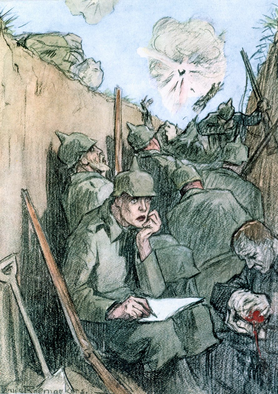 जर्मन ट्रेंच से एक पत्र, 1916 द्वारा लुई रायमेकर्स