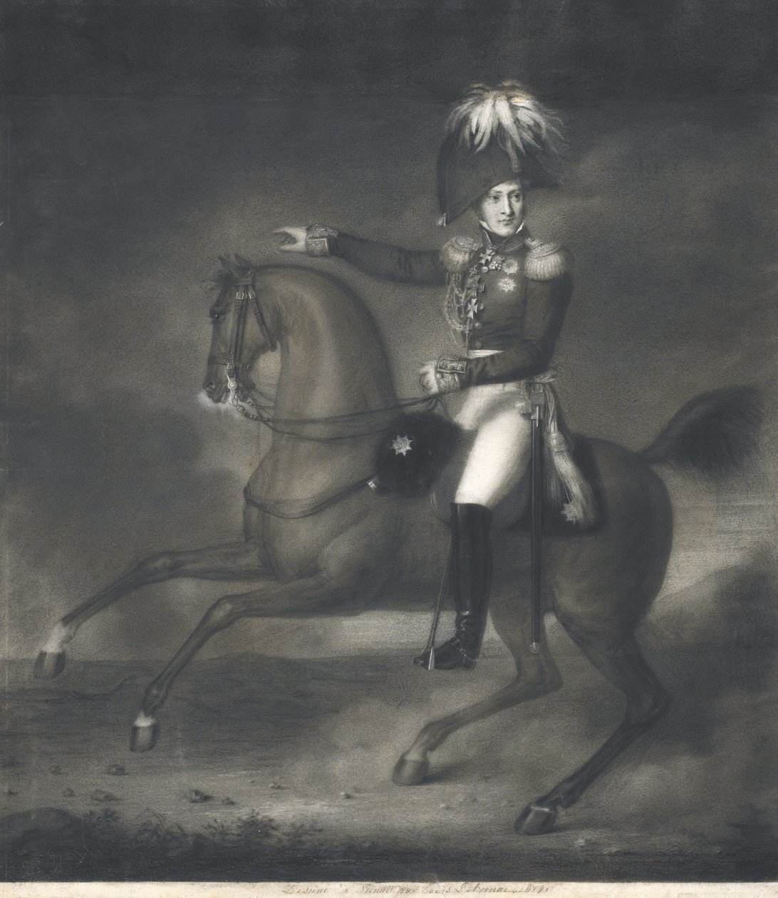 गणना अलेक्जेंडर इवानोविच चेर्नीशोव का पोर्ट्रेट 1786-1857 द्वारा लुई रेने लेट्रोन