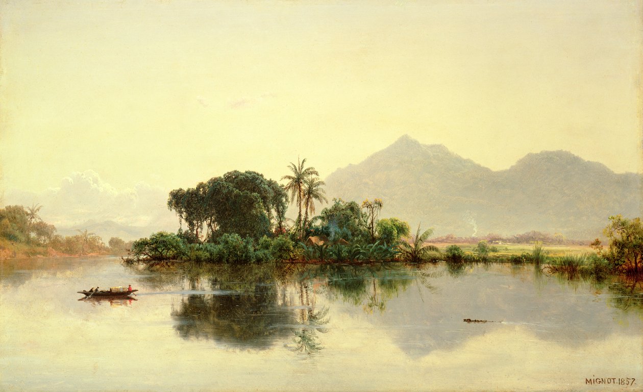 ओरिनोको, वेनेजुएला पर, 1857 द्वारा लुई रेमी मिग्नॉट