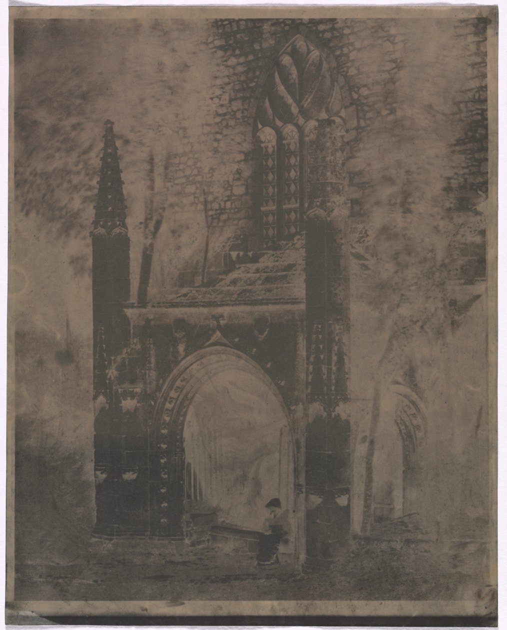सेंट-ब्रीच, ब्रिटनी में नोट्रे डेम का फव्वारा, सी। 1853। द्वारा लुई रेमी रॉबर्ट