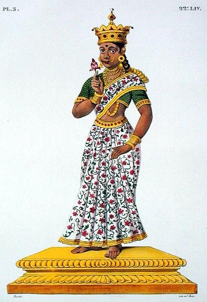 अग्नि की स्वाहा पत्नी, सी. डी मोट्टे (1785-1836) द्वारा उकेरी गई (रंग लिथो) द्वारा लुई थॉमस (बाद में) बार्डेलु