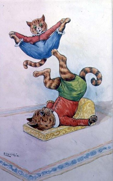 कैट्स कैवोरिंग द्वारा लुई व्यर्थ