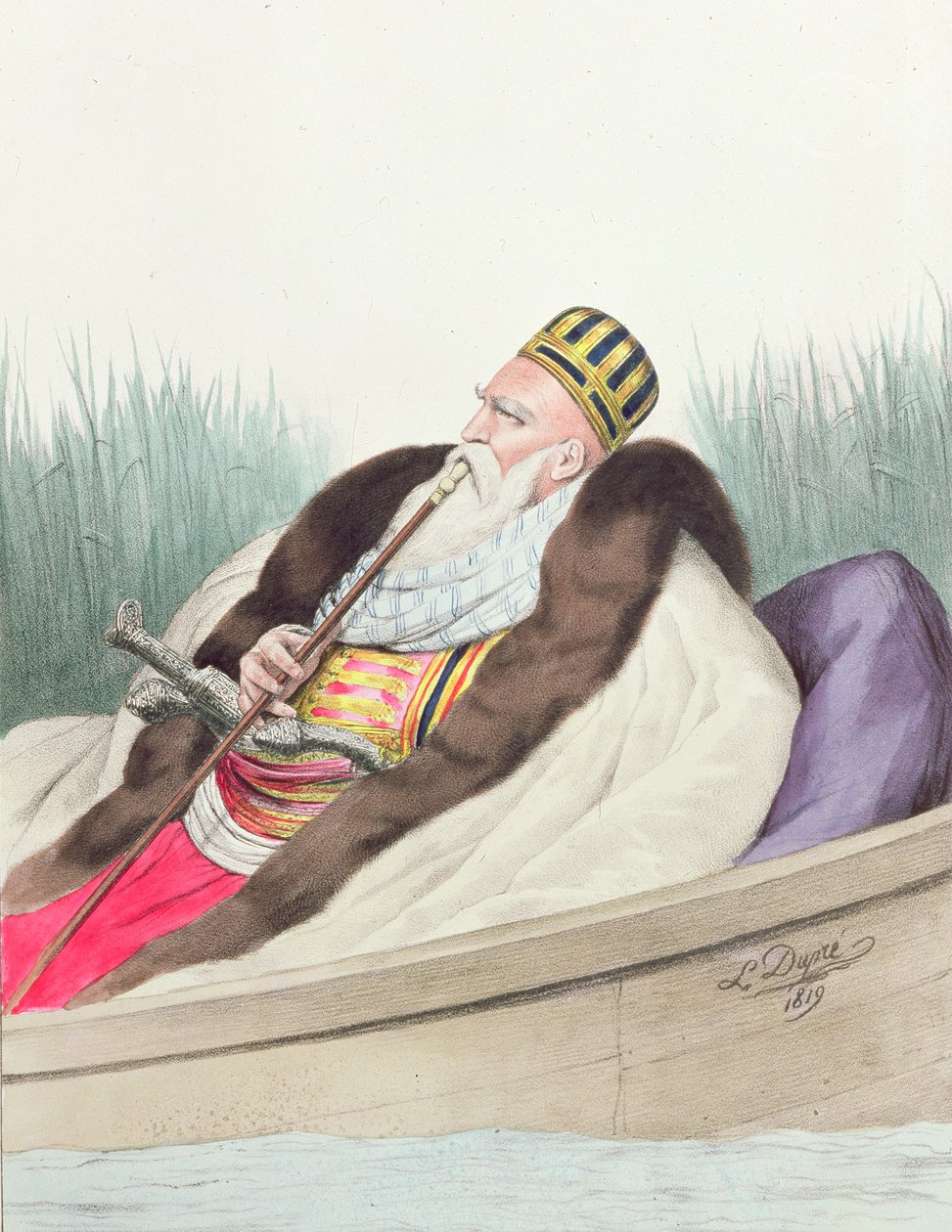 अली डी टेबेलन (1741-1822), पास्का वॉन जेनिना, ने ब्यूट्रिंटोसी पर प्रकृति के अनुसार खोज की द्वारा ड्यूप्रे के बाद लुइस