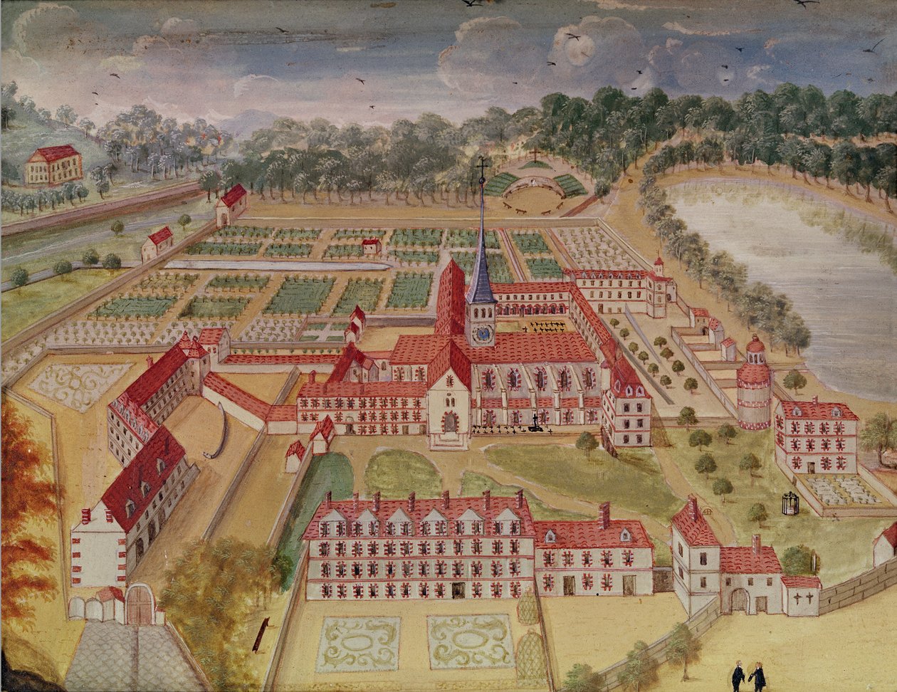 अभय का सामान्य दृश्य &39;l&39;Abbaye de Port-Royal&39; से, c.1710 द्वारा लुईस मदेलेने कोचीन