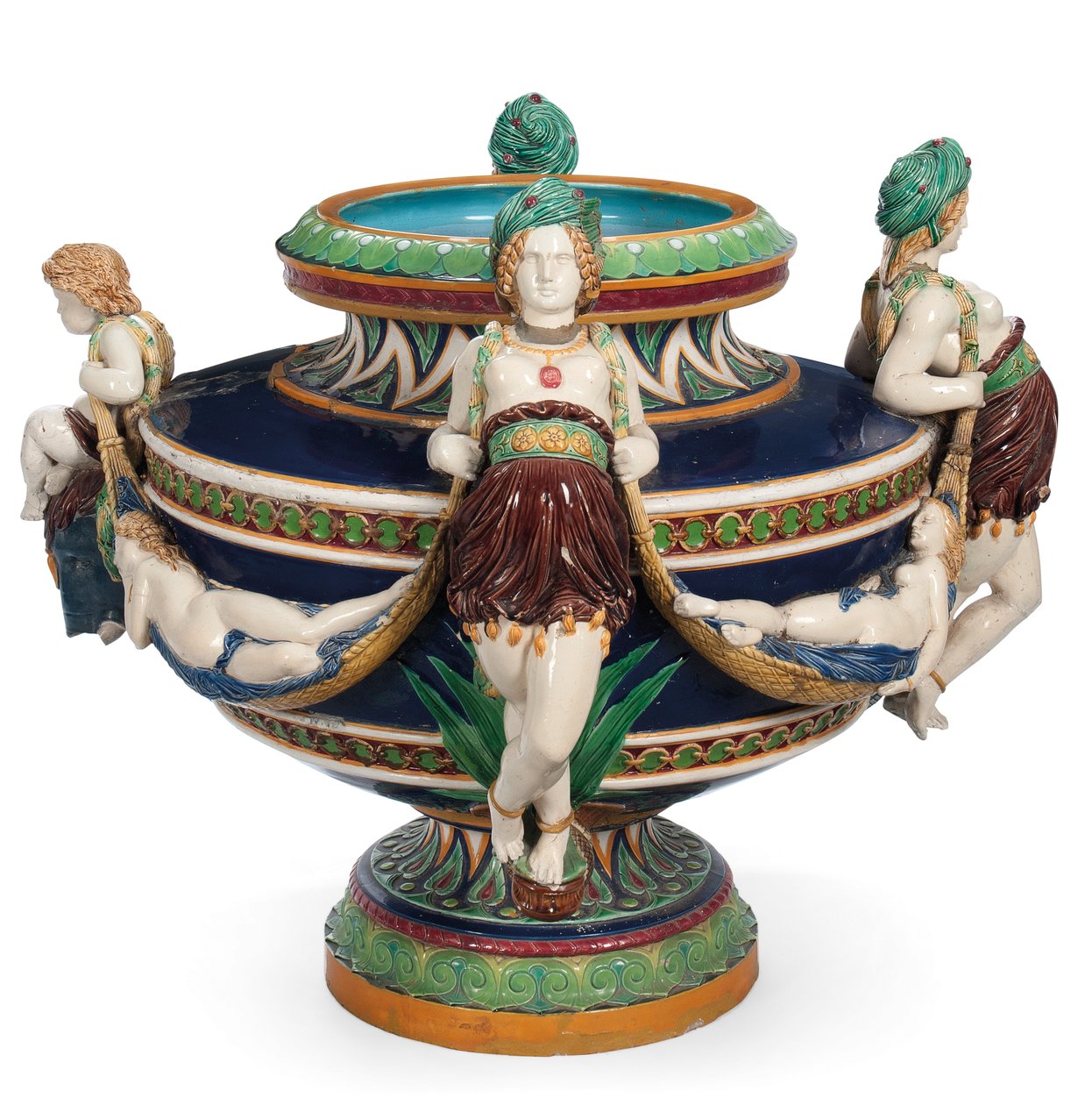 बड़े मंटिन माजोलिका जार्डिनीयर, c.1870 (सिरेमिक) द्वारा लिमिटेड मिंटन्स