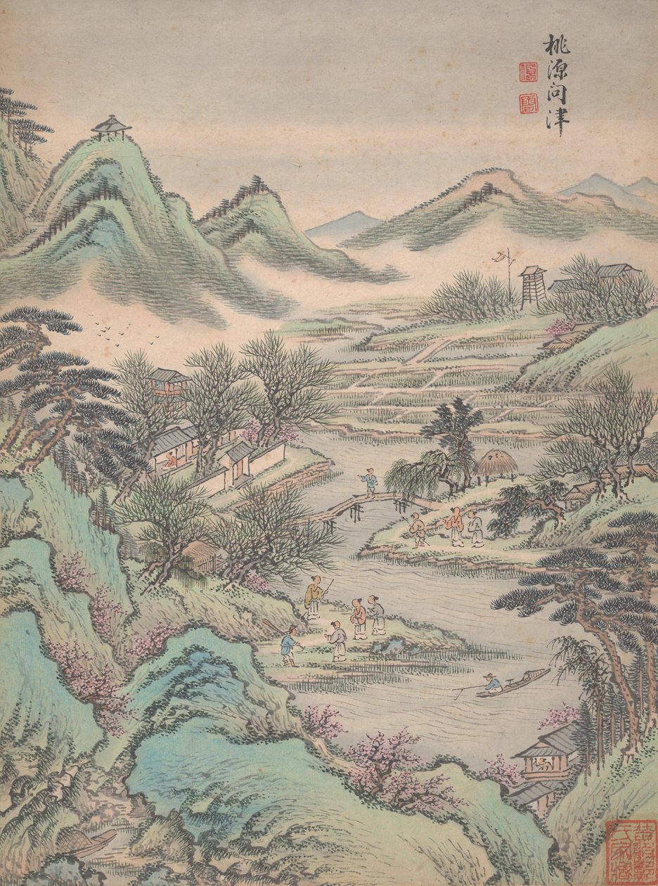 आठ परिदृश्य, 1699। द्वारा लू हानो