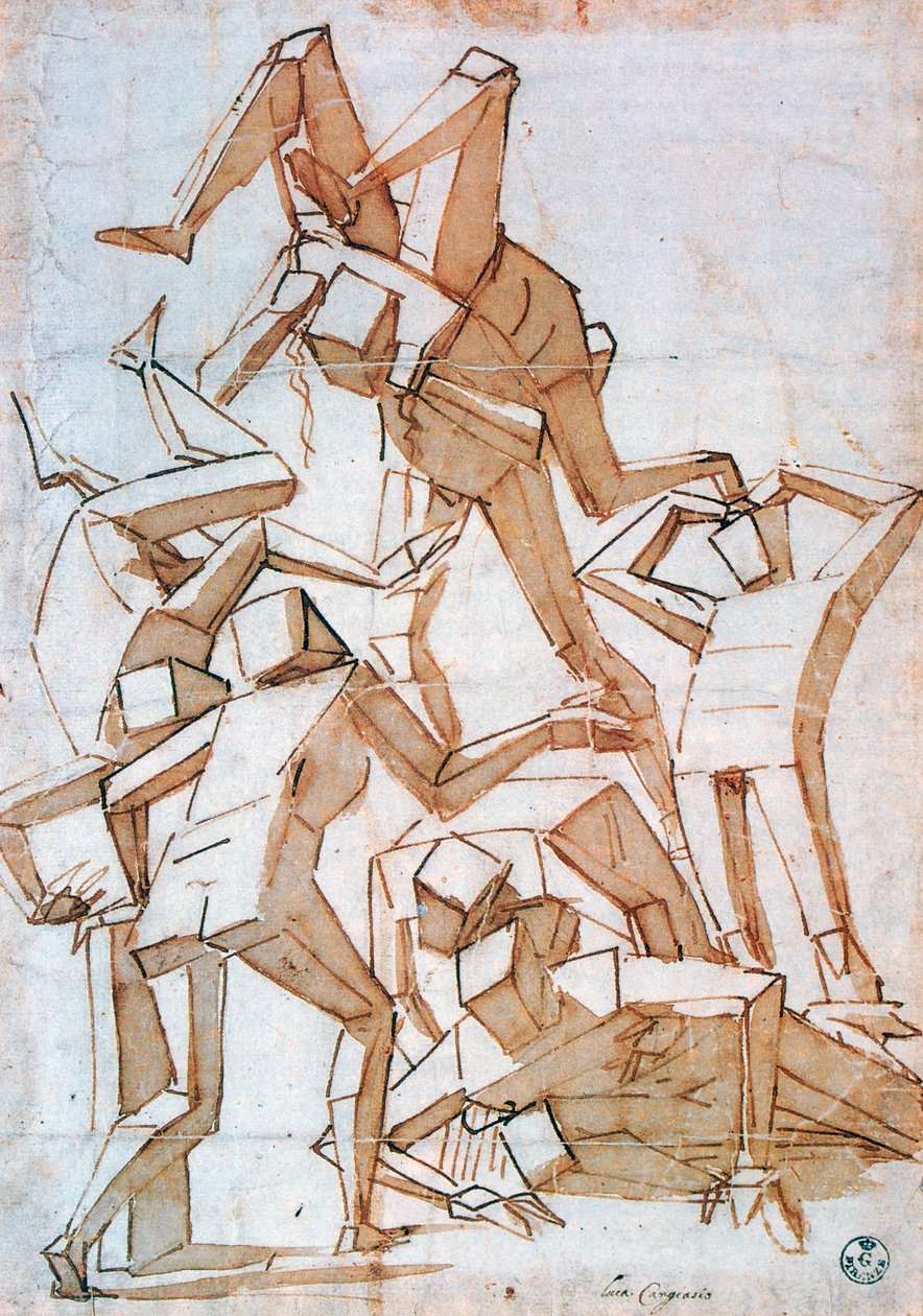 फाइटिंग फिगर्स, 1527-1585 द्वारा लुका कैम्बियासो