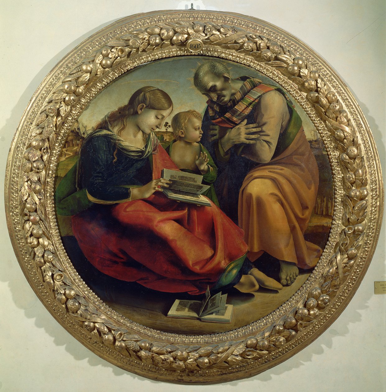 द होली फैमिली, c.1485 द्वारा लुका सिग्नेरी