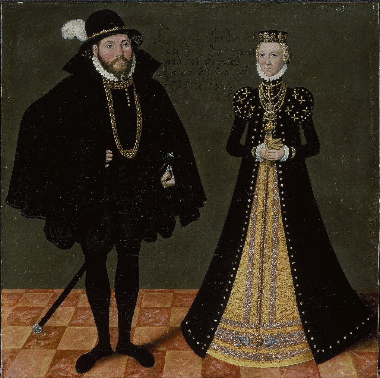अज्ञात जर्मन शाही युगल, c.1580-1600 द्वारा लुकास द यंगर क्रैंक