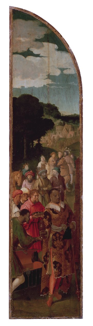 Magi Triptych (बाएं पैनल) का आयोजन द्वारा लुकास वैन लेडेन