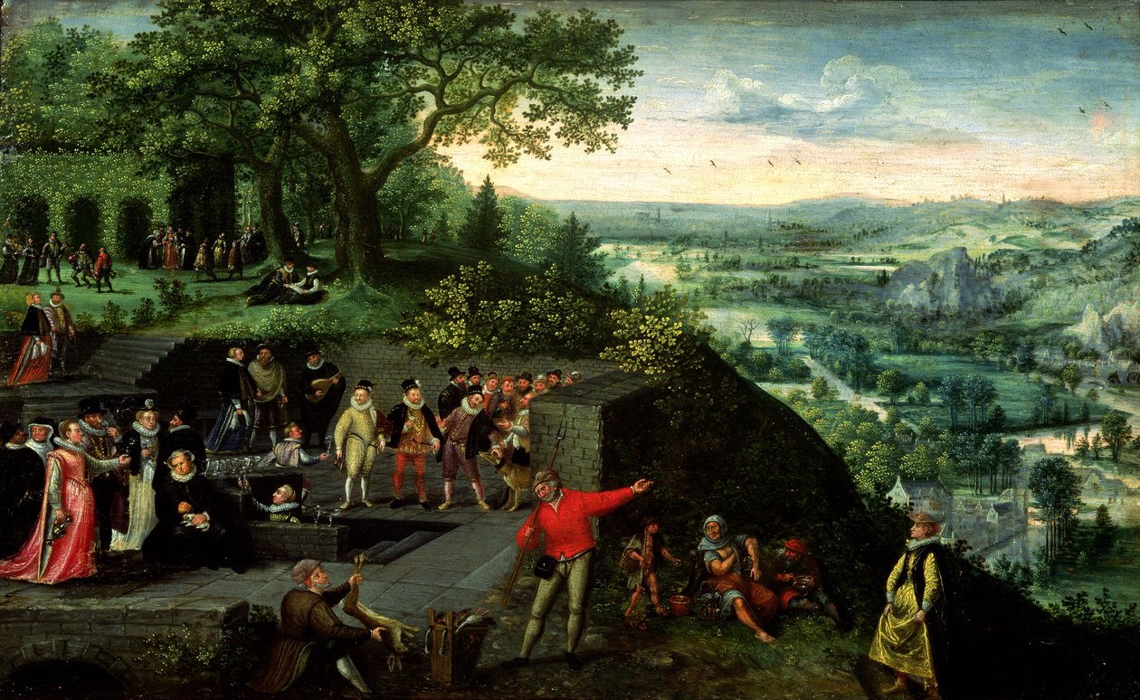 रुडोल्फ II (1552-1612) और ड्रंकार्ड, 1593 द्वारा लुकास वैन वाल्केनबोरच