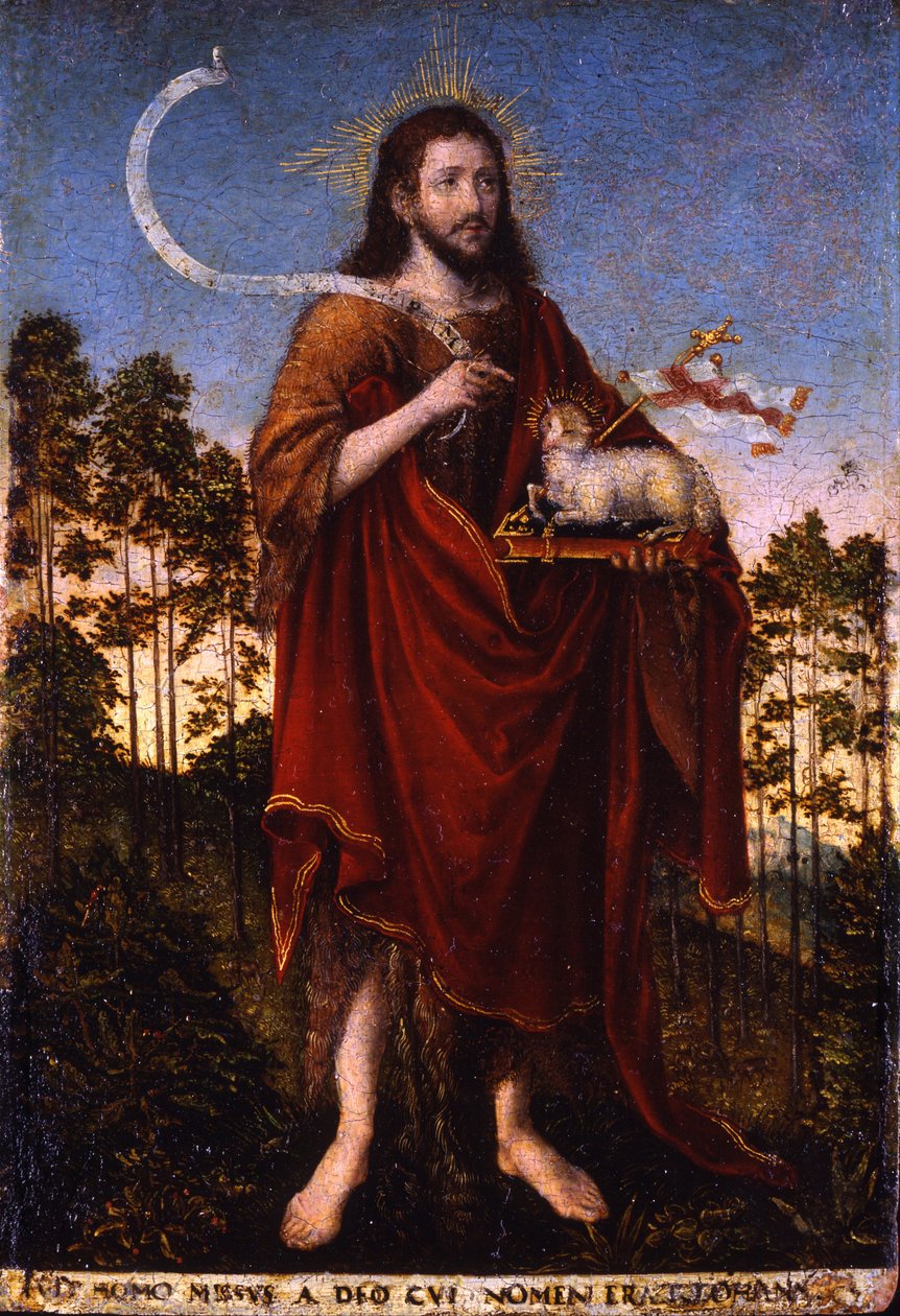 सेंट जॉन द बैपटिस्ट - क्रैनाच, लुकास, द एल्डर (1472-1553) - 1550-1552 - लकड़ी पर तेल - 183x125 - म्यूजियो पोल्डी पेज़ोली, मिलान द्वारा लुकास द एल्डर क्रैनाच