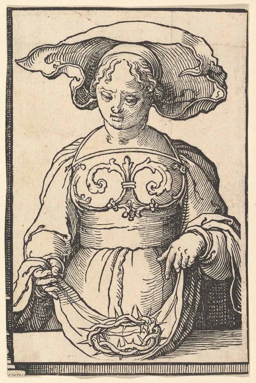 डेल्फ़िक सिबिल, सिबिल की सीरीज़ से, ca. 1530। द्वारा लुकास वैन लेडेन