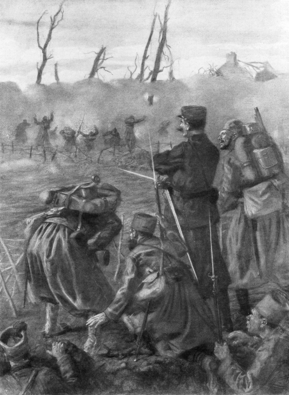 एक क्लोरीन गैस हमला, Ypres की दूसरी लड़ाई, बेल्जियम, 1915, 1926 द्वारा लुसिएन जोनास