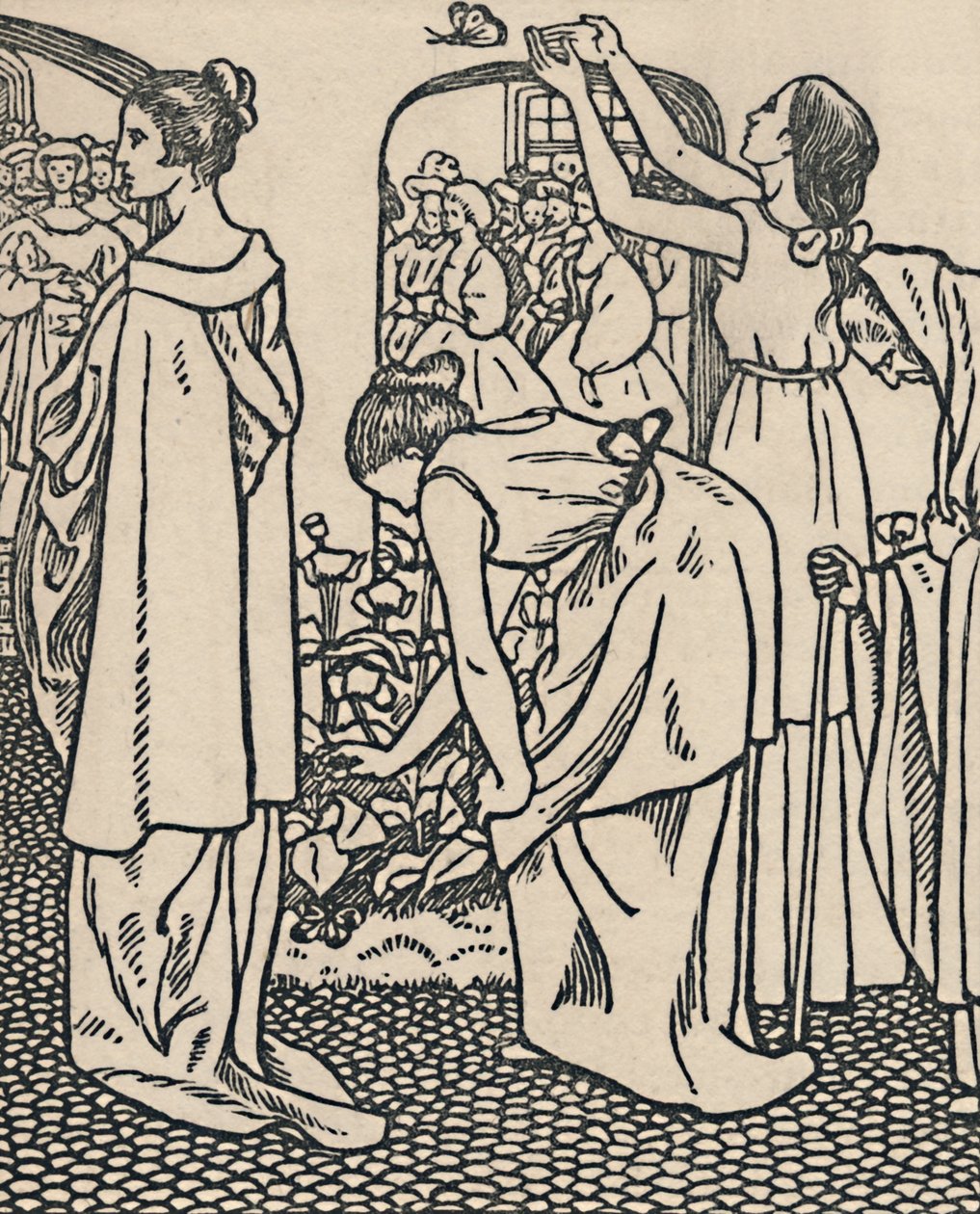 स्लीपिंग ब्यूटी, 1919 द्वारा लुसिएन पिसारो