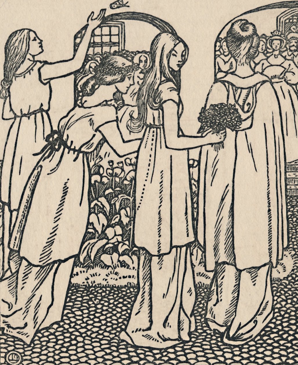 स्लीपिंग ब्यूटी, 1919 द्वारा लुसिएन पिसारो