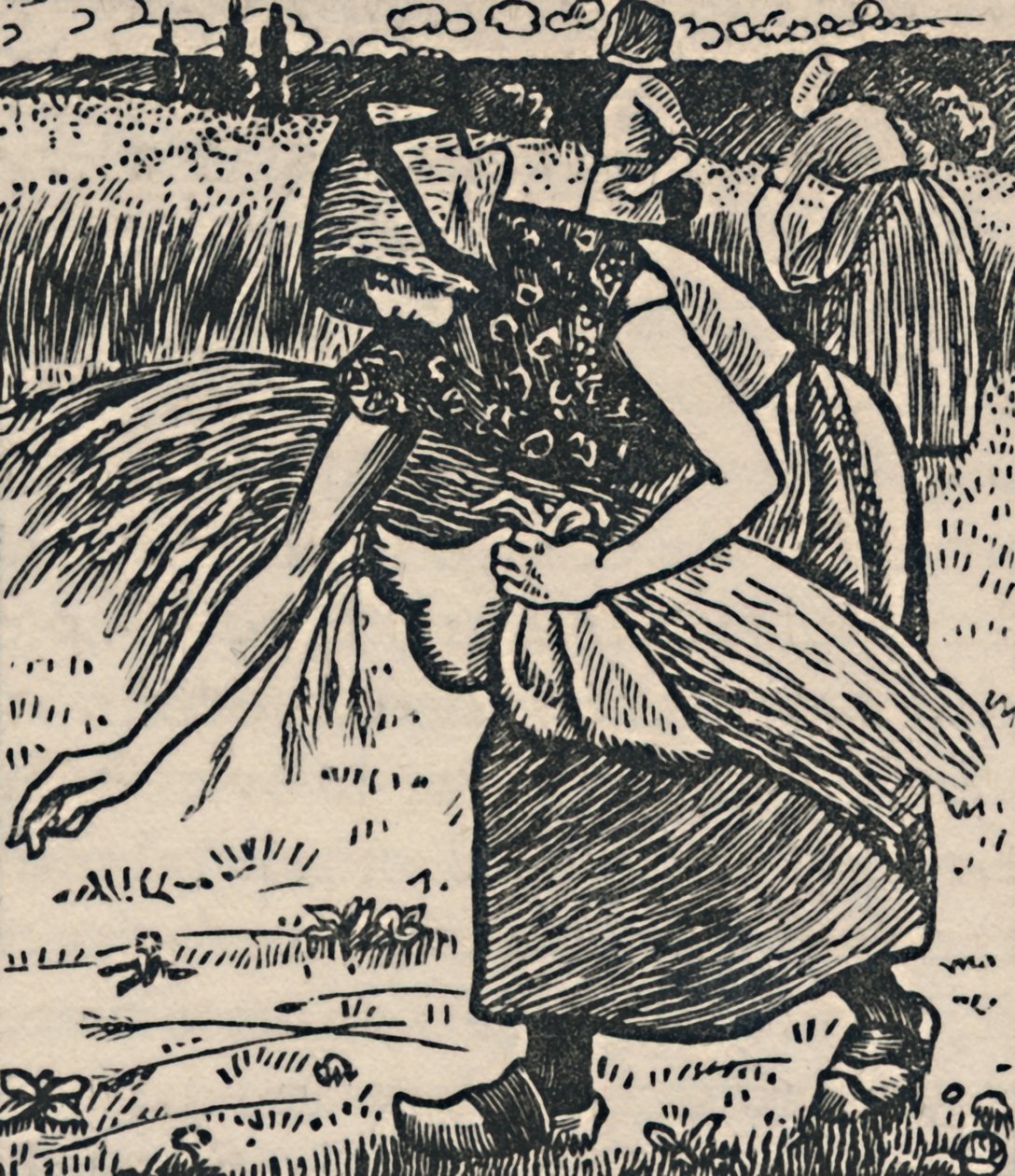रूथ ग्लेनिंग, 1919 द्वारा लुसिएन पिसारो