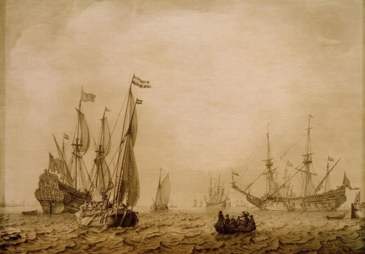 Vlissingen  के बंदरगाह में जहाज द्वारा लुडोल्फ बैकहुइसन