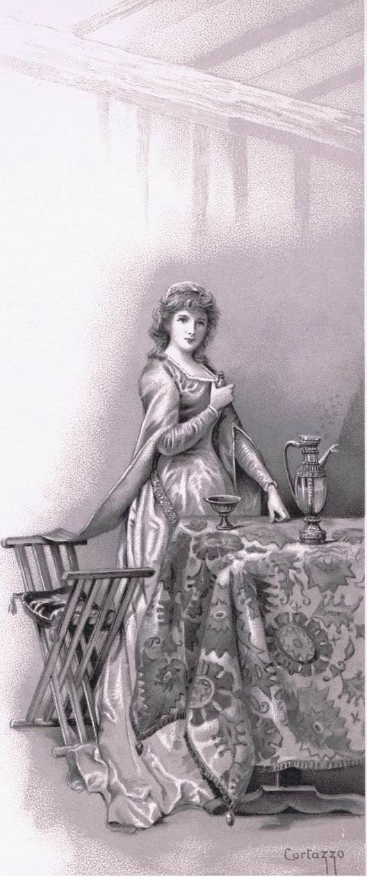 लेडी Capulet: जाओ जूलियट जागो, जाओ और उसे ट्रिम कर दीजिए, चित्रण Romeo और Juliet से द्वारा लुडोविको मार्खेती