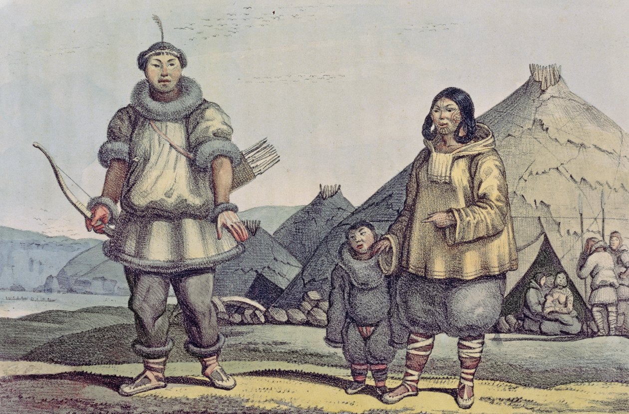 चुची लोगों और उनके घरों, &39;क्वांट ट्रैवल अराउंड द वर्ल्ड&39;, 1822 से द्वारा लुडविग चोरिस