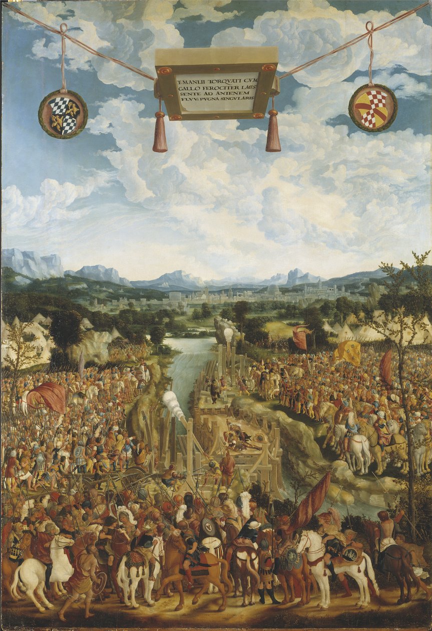 Manlius लड़ गॉल द्वारा लुडविग रिफिंगर