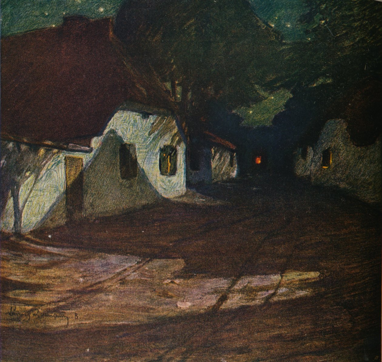 ए मूनलाइट नाइट, c1900, 1905 द्वारा लुडविग डेटमैन