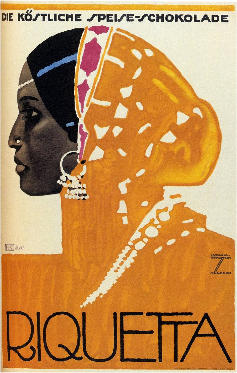 रिकेटा चॉकलेट, 1925 द्वारा लुडविग होहल्विन