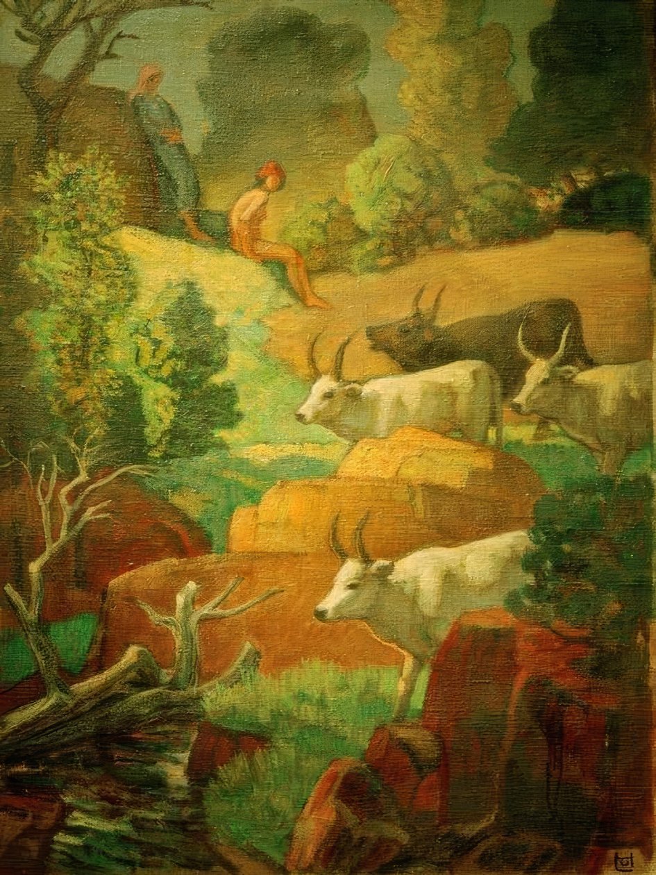 औषधि पर मवेशी द्वारा लुडविग वॉन हॉफमैन