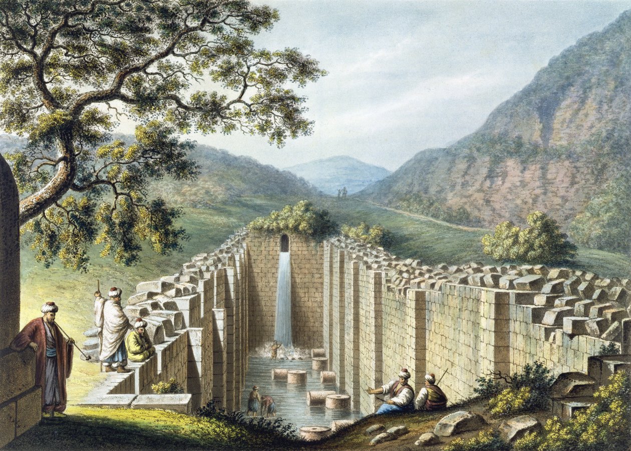 सिलोआ का फाउंटेन, यरुशलम, पब। विलियम वत्स द्वारा, 1801 द्वारा लुइगी मेयर