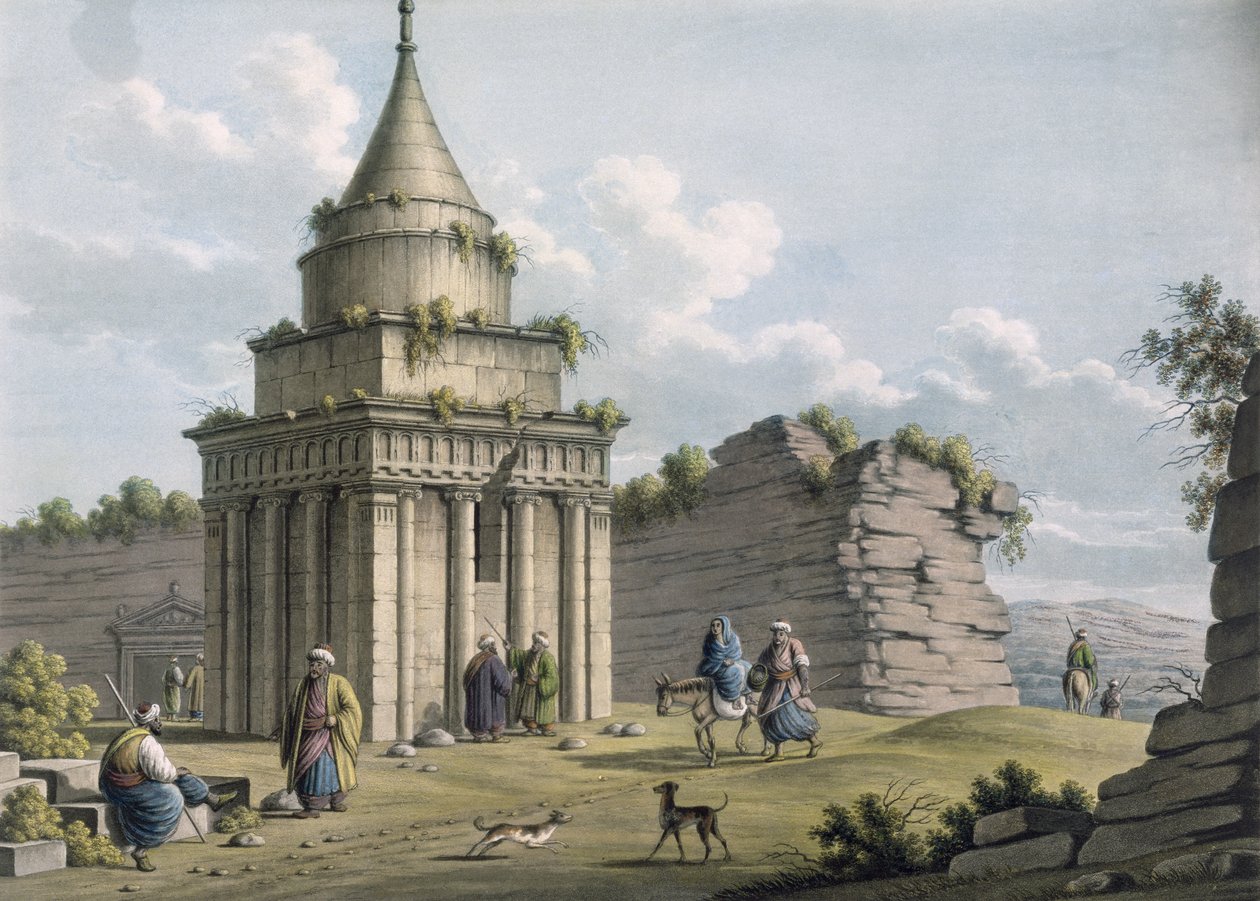 अबशालोम, जेरूसलम, पब का मकबरा। विलियम वत्स द्वारा, 1805 द्वारा लुइगी मेयर