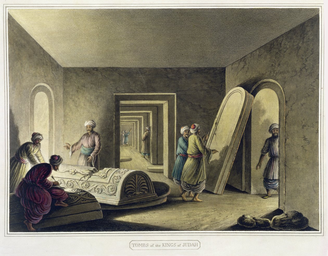यहूदा के राजा, यरुशलम, पब के मकबरे। विलियम वत्स द्वारा, 1805 द्वारा लुइगी मेयर