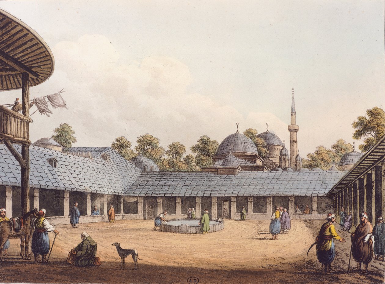 लुइगी मेयर, रोमानिया एनग्रेविंग द्वारा बोर्गस कारवांसेराय द्वारा लुइगी मेयर
