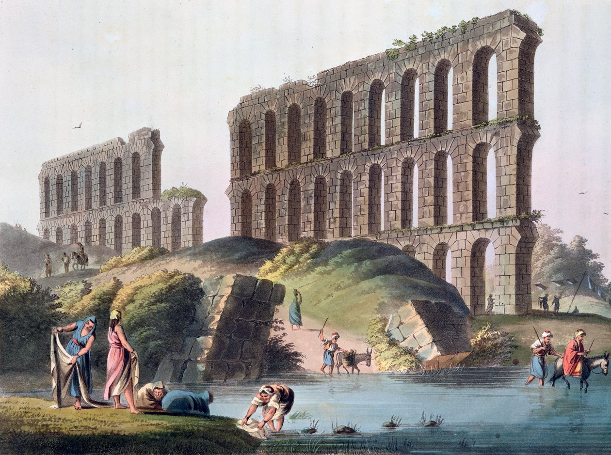 प्राचीन कार्थेज के ग्रैंड एक्वाडक्ट के खंडहर, ट्यूनीशिया, 1803 द्वारा लुइगी मेयर