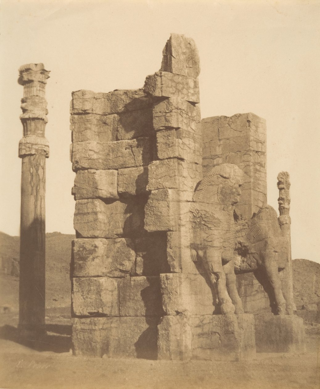 10 [सभी राष्ट्रों का द्वार, पर्सेपोलिस, फ़ार्स], 1840-60 के दशक। द्वारा लुइगी पेस