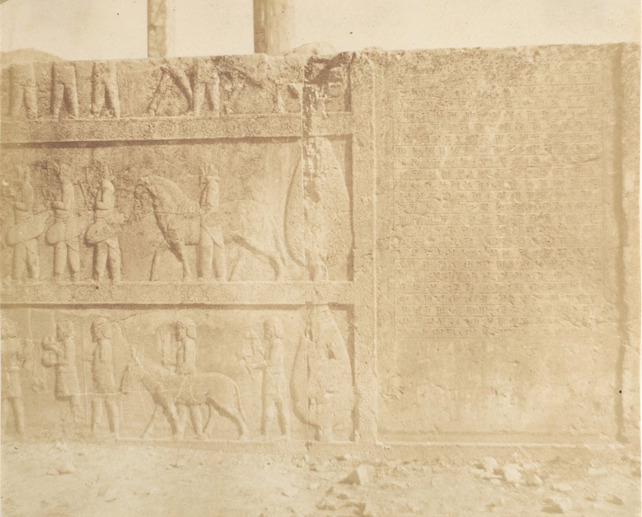1858 में ग्रैंड सीढ़ी के अग्रभाग पर जुलूस। द्वारा लुइगी पेस