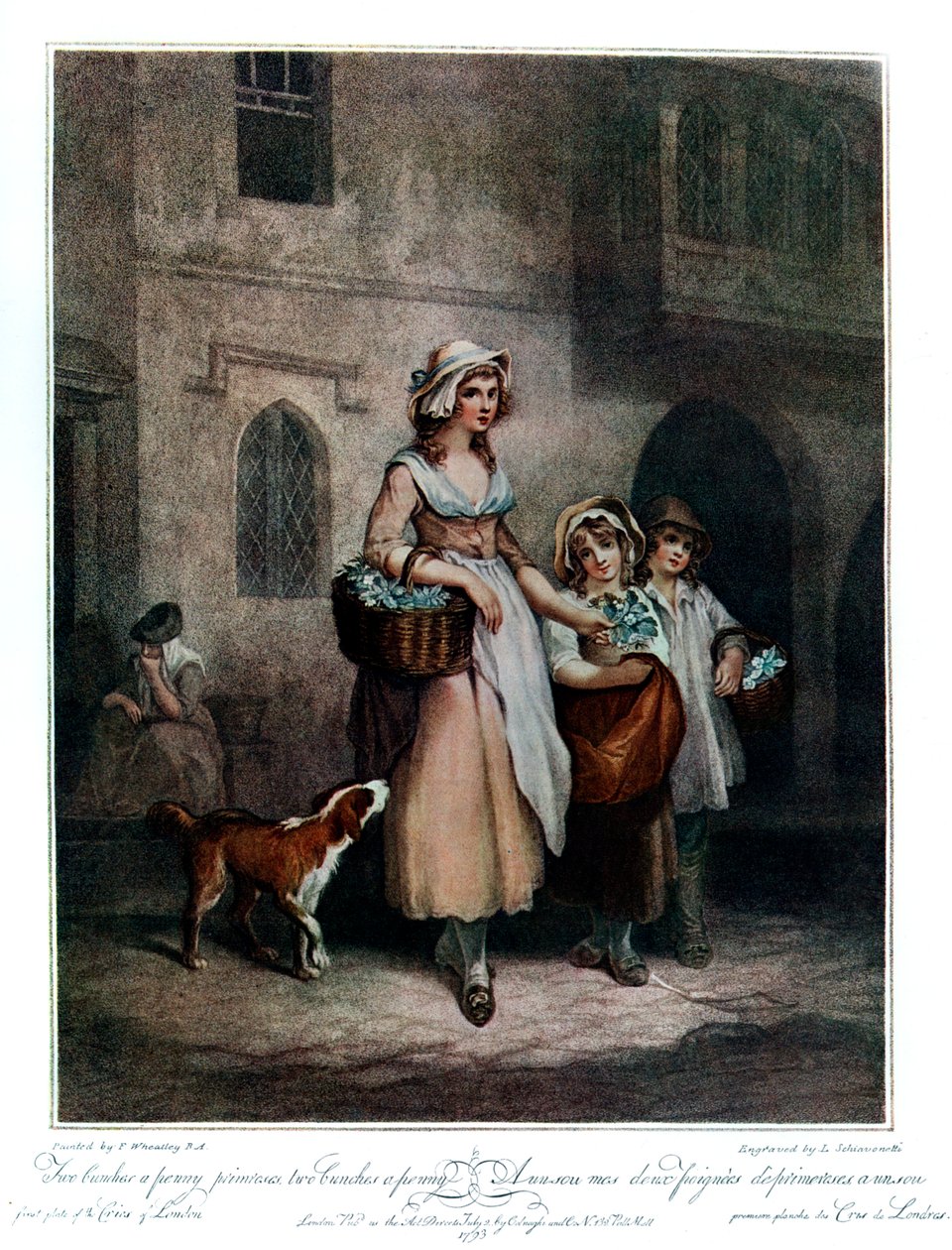 दो बंच एक पेनी प्राइम्रोस, दो बंच एक पेनी, 1793, 1910 द्वारा लुइगी शियावोनेट्टी