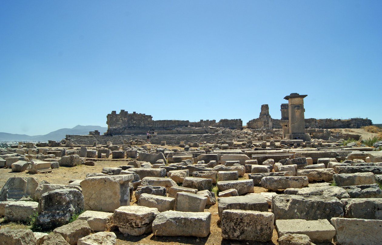 Agora, Xanthos, तुर्की से खुदाई का दृश्य द्वारा Lycian